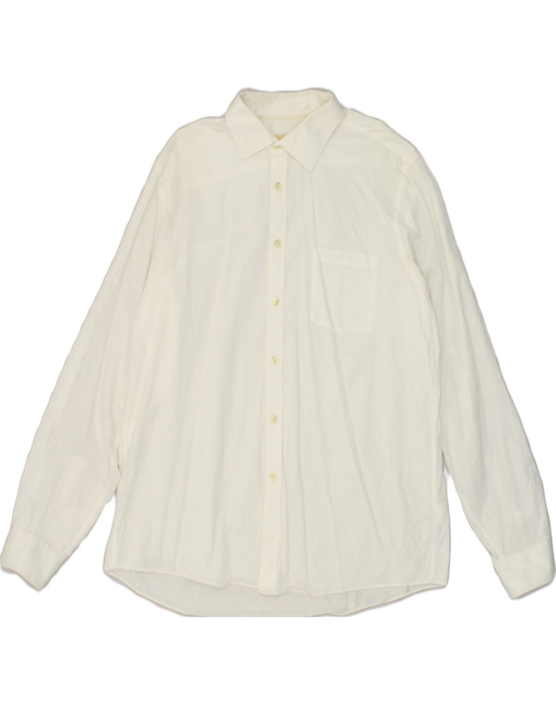 MICHAEL KORS Mens Regular Fit Shirt Size 16 Large White Cotton | Vintage Michael Kors | Thrift | Second-Hand Michael Kors | Used Clothing | Messina Hembry 