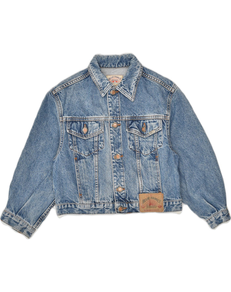 BENETTON Boys Denim Jacket 9-10 Years Medium Blue Cotton | Vintage Benetton | Thrift | Second-Hand Benetton | Used Clothing | Messina Hembry 