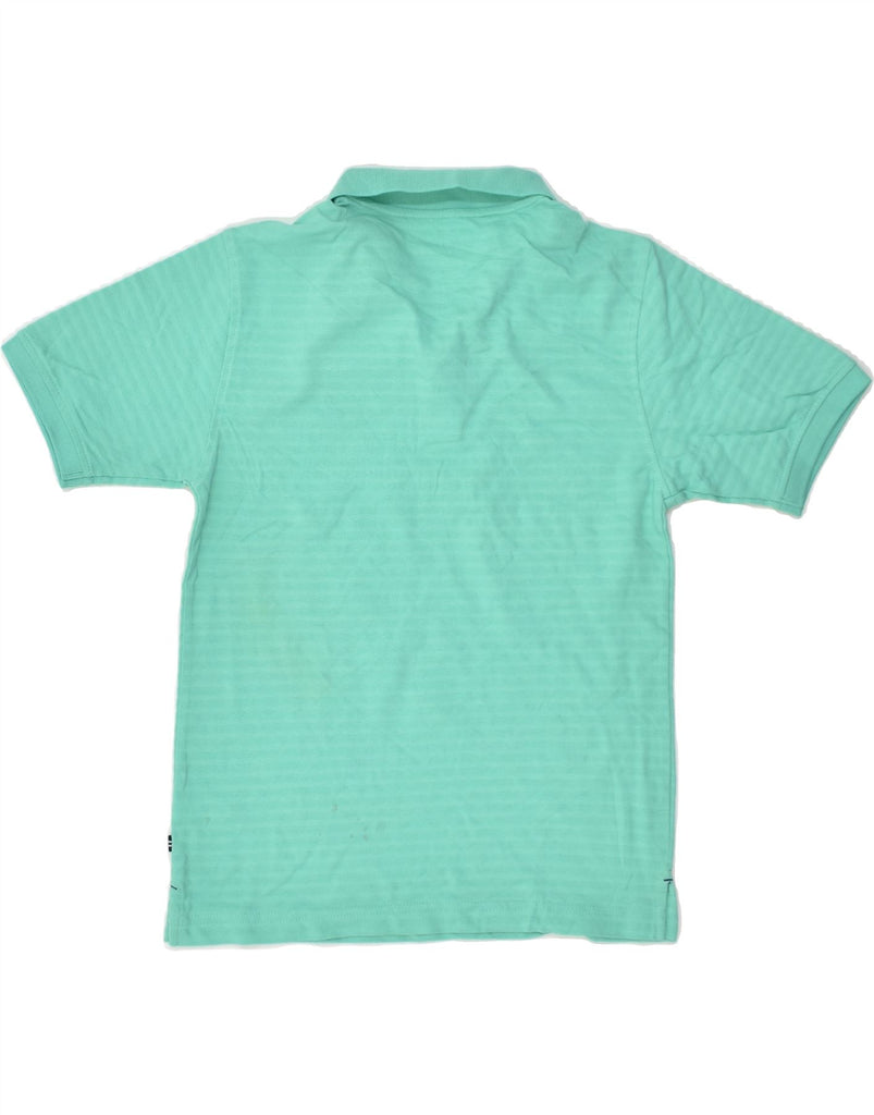 NAUTICA Boys Polo Shirt 14-15 Years Large  Turquoise Striped Cotton | Vintage Nautica | Thrift | Second-Hand Nautica | Used Clothing | Messina Hembry 