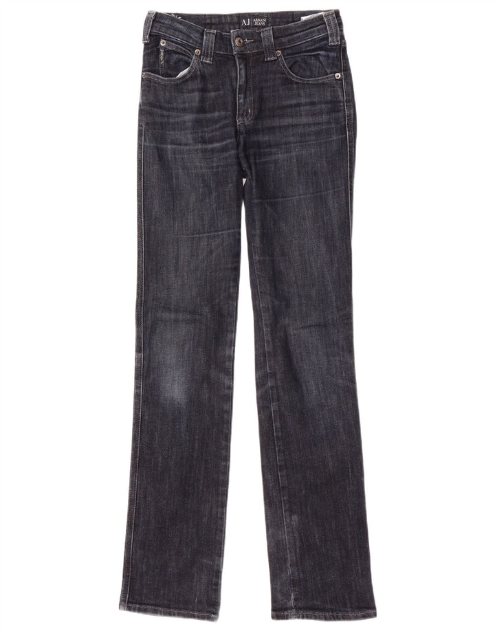 Armani Womens Straight Jeans W26 L32 Navy Blue Cotton