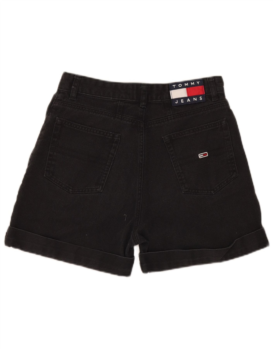 Tommy Hilfiger Womens Denim Shorts W28 Medium  Black