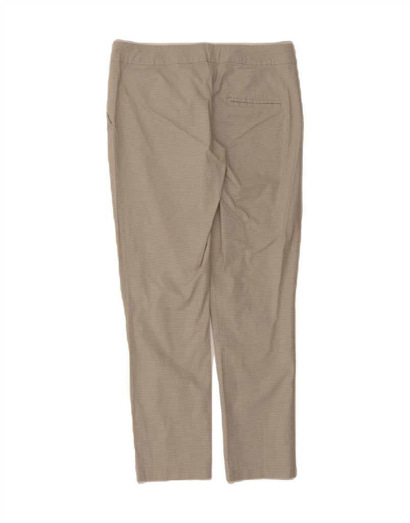 BENETTON Womens Slim Chino Trousers W30 L26 Beige Check Cotton Vintage Benetton and Second-Hand Benetton from Messina Hembry 