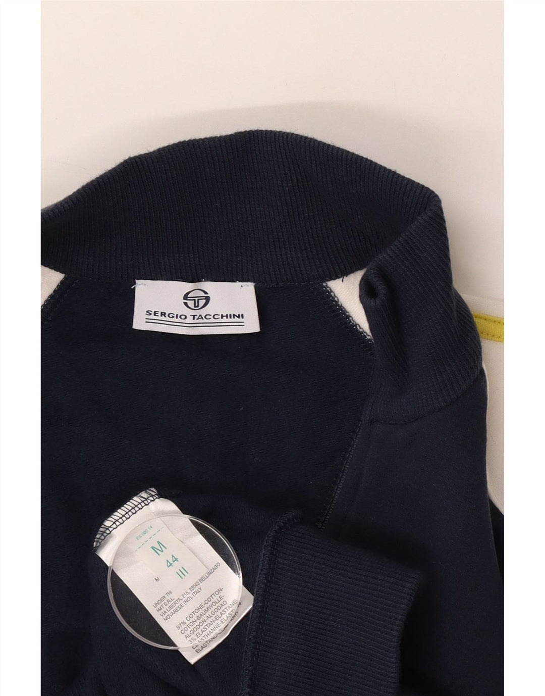 Sergio Tacchini Womens Tracksuit Top Jacket UK 14 Medium Navy Blue