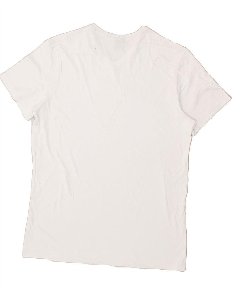 HUGO BOSS Mens T-Shirt Top Medium White Cotton Vintage Hugo Boss and Second-Hand Hugo Boss from Messina Hembry 