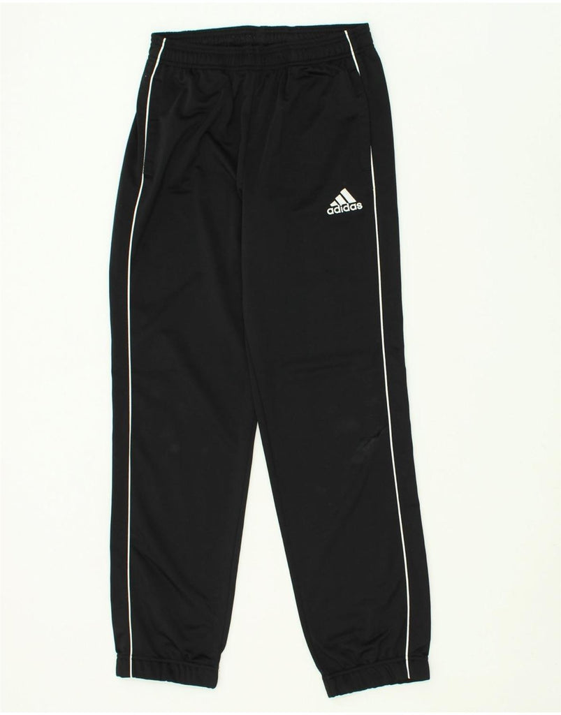 ADIDAS Boys Tracksuit Trousers Joggers 13-14 Years Large  Black Polyester | Vintage Adidas | Thrift | Second-Hand Adidas | Used Clothing | Messina Hembry 