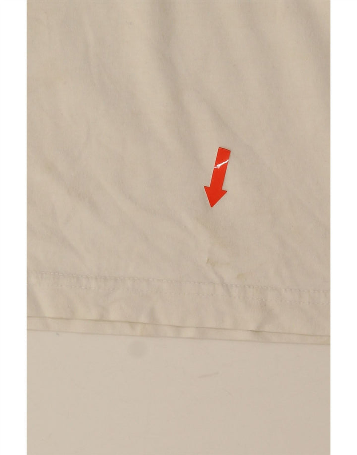 Quiksilver Mens Regular Fit Graphic T-Shirt Top Medium White Cotton