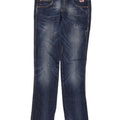 ROY ROGERS Womens Distressed Slim Jeans W27 L33 Blue Cotton