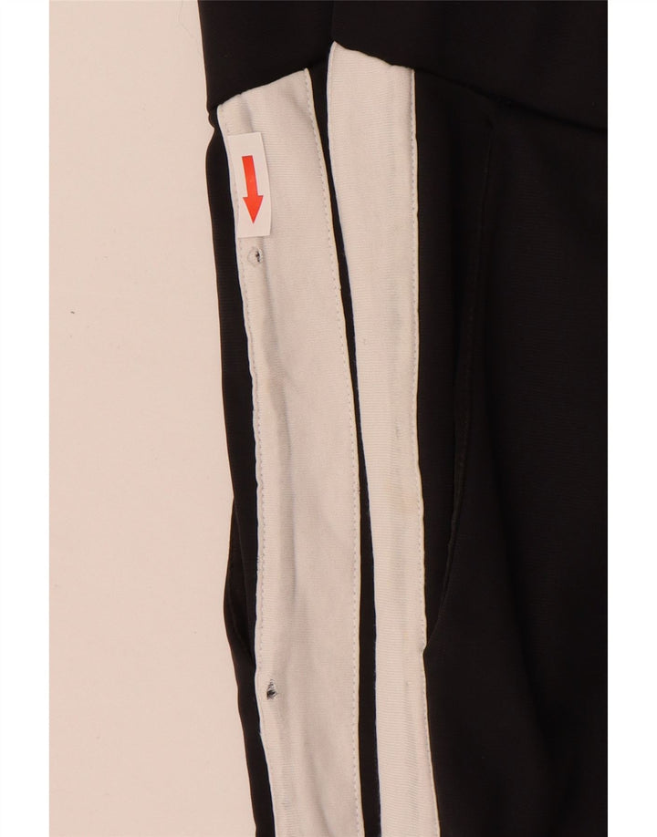 Converse Womens Tracksuit Trousers UK 14 Medium Black Colourblock Nylon