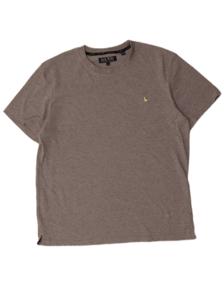 Jack Wills Mens T-Shirt Top XL Grey Cotton