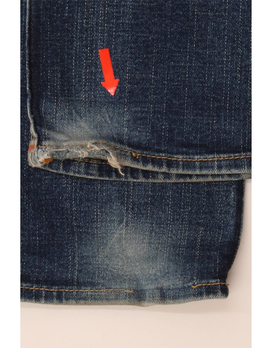 TRUE RELIGION Womens Straight Jeans W24 L32 Navy Blue Cotton