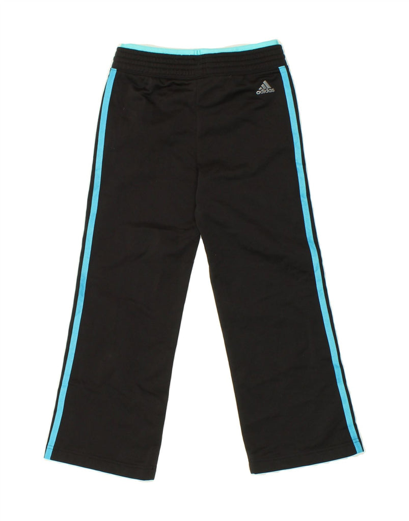 ADIDAS Girls Graphic Tracksuit Trousers 5-6 Years Black Vintage Adidas and Second-Hand Adidas from Messina Hembry 