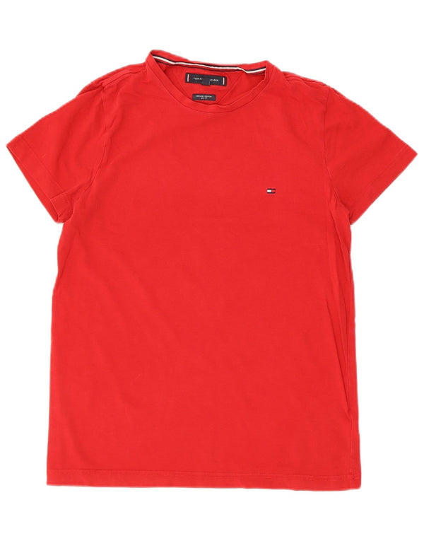 Tommy Hilfiger Mens Slim Fit T-Shirt Top Small Red Cotton