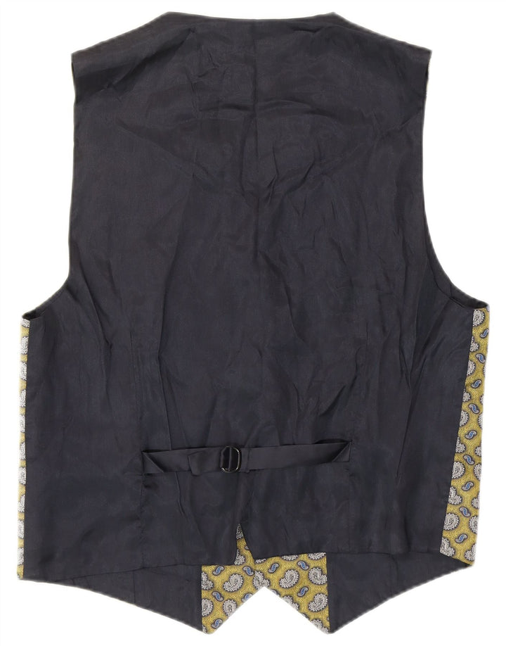 Pinco Pallino Mens Waistcoat Medium Yellow Paisley