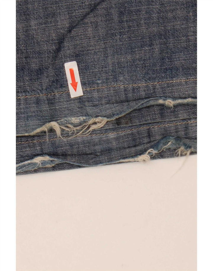 Miss Sixty Womens Flared Jeans W28 L33 Navy Blue Cotton