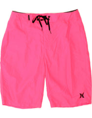 HURLEY Mens Swimming Shorts Medium  Pink Polyester