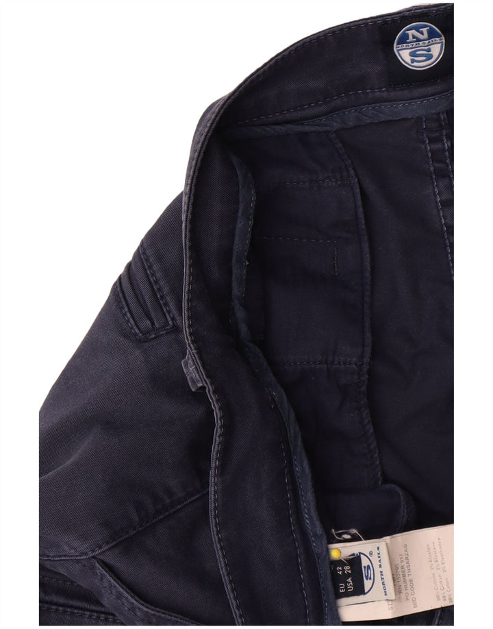 North Sails Womens Cargo Shorts EU 42 Medium W28 Navy Blue Cotton