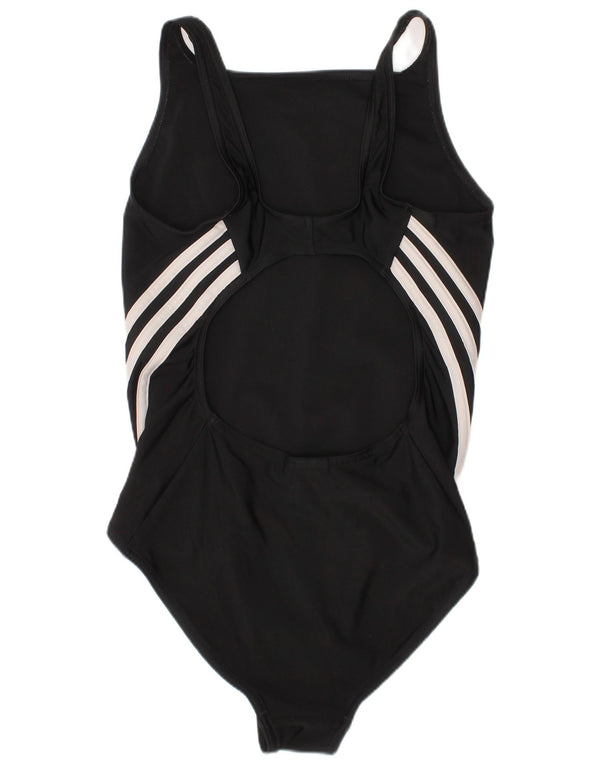 Adidas Girls Swimwear 13-14 Years Black Striped Polyester Sports