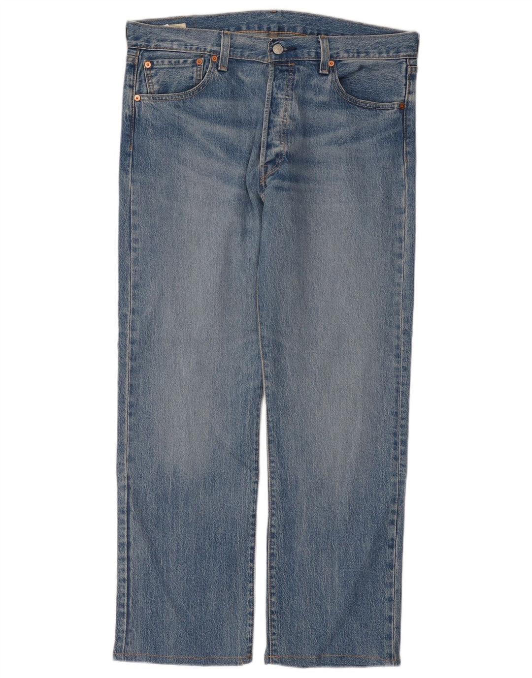 Levi's Mens 501 Straight Jeans W36 L32 Blue Cotton