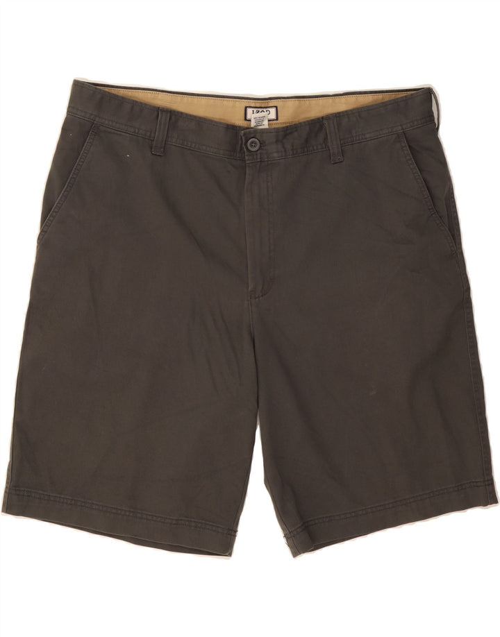 IZOD Mens Chino Shorts W40 XL Grey Cotton Vintage Izod and Second-Hand Izod from Messina Hembry 