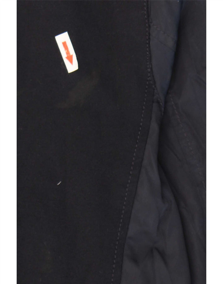 Zara Mens Bomber Jacket UK 40 Large Navy Blue Colourblock