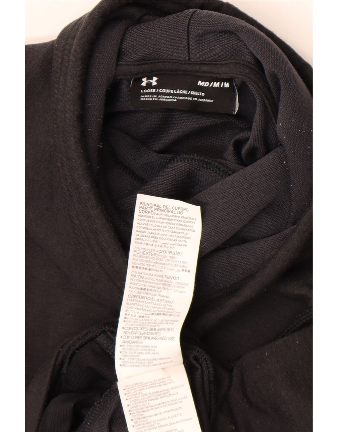 Under Armour Womens Sweatshirt Jumper UK 14 Medium Grey Colourblock