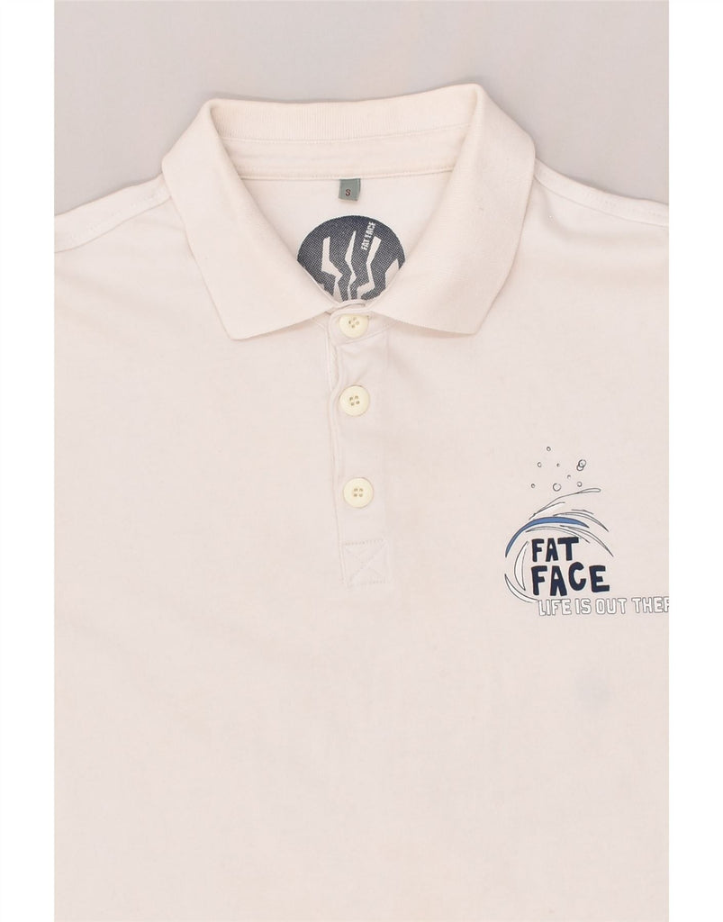 FAT FACE Mens Polo Shirt Small White Cotton | Vintage Fat Face | Thrift | Second-Hand Fat Face | Used Clothing | Messina Hembry 