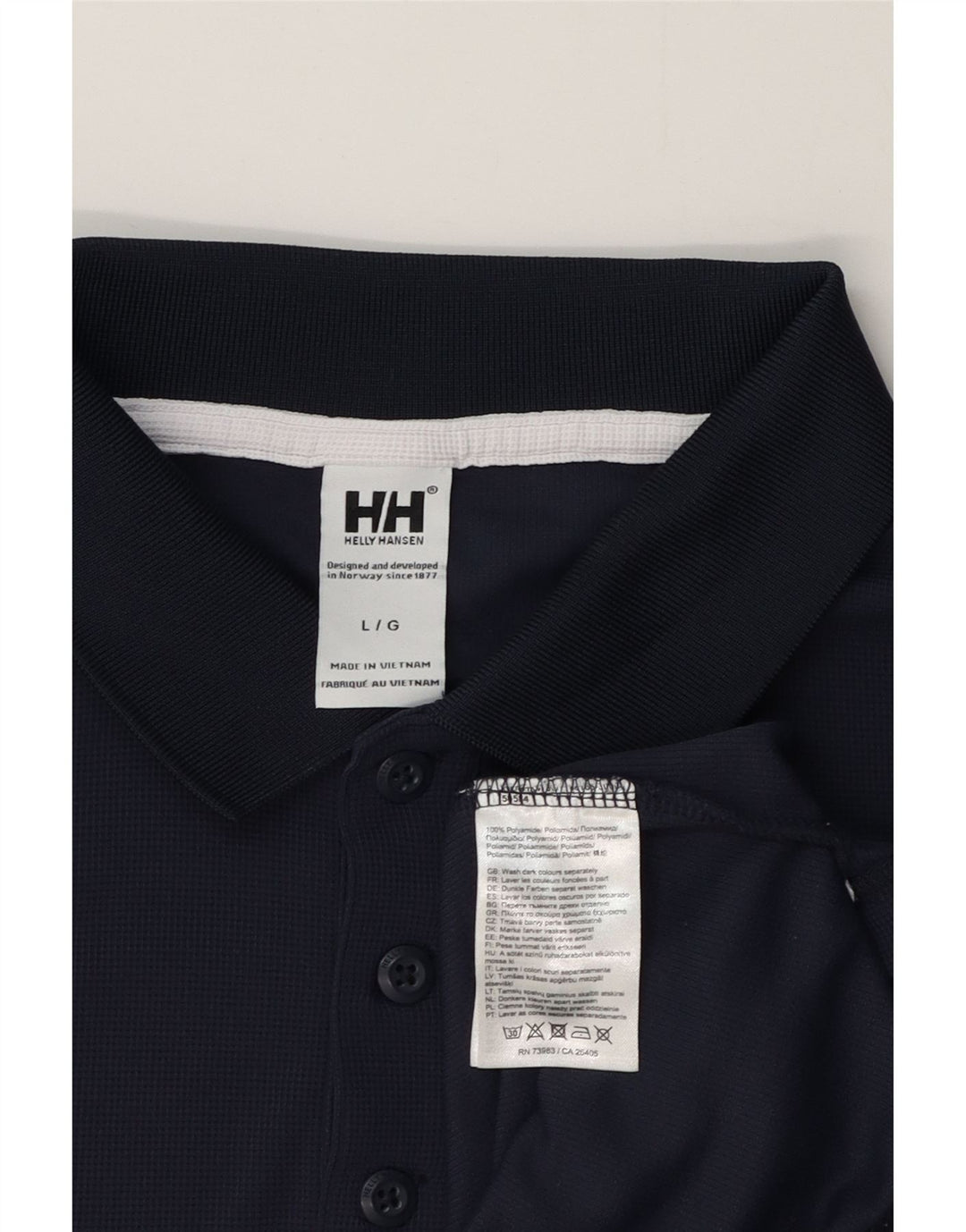 Helly Hansen Mens Polo Shirt Large Navy Blue