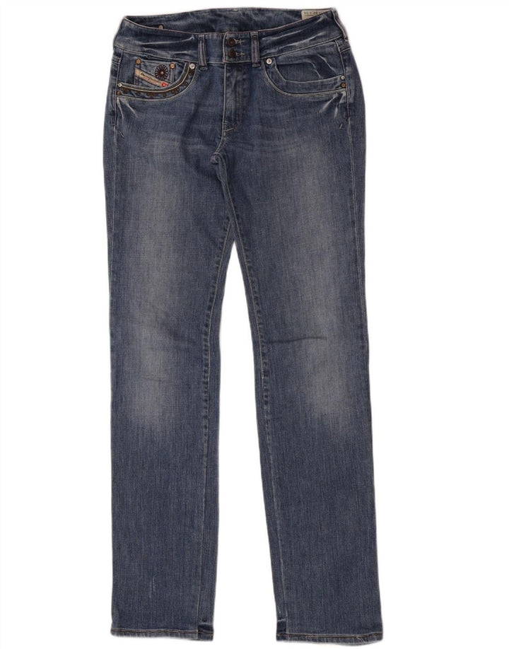 Diesel Womens Ronhar Straight Jeans W32 L34 Blue Cotton