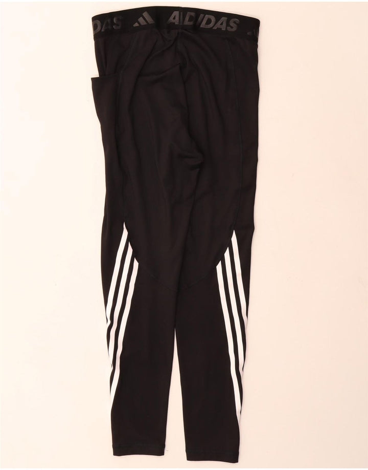 Adidas Womens Graphic Leggings UK 12/14 Medium  Black Polyester
