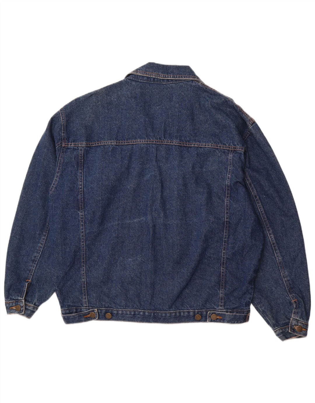 VINTAGE Mens Denim Jacket UK 40 Large Blue Cotton