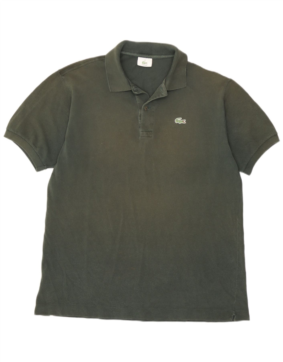 Lacoste Mens Polo Shirt US 5 Large Green Cotton