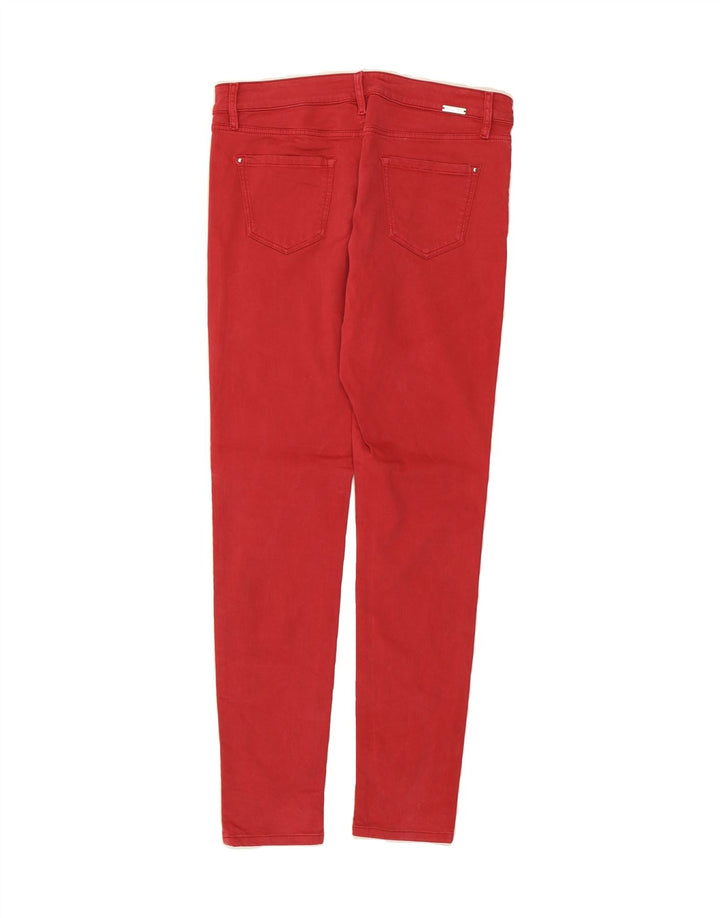 MASSIMO DUTTI Womens Skinny Jeans EU 40 Medium W30 L30 Red Cotton Vintage Massimo Dutti and Second-Hand Massimo Dutti from Messina Hembry 