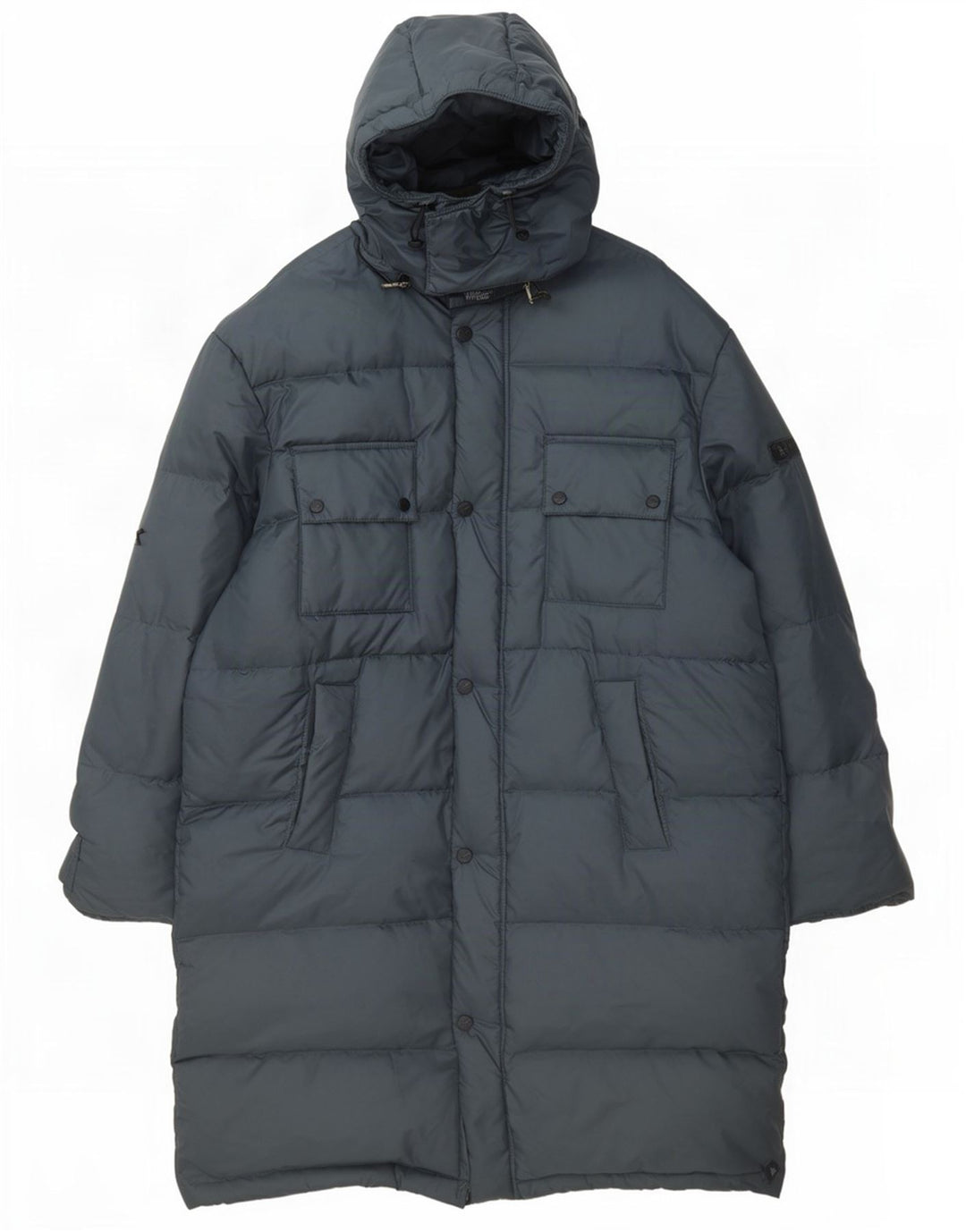 Diadora Mens Hooded Padded Coat UK 40 Large Navy Blue Polyamide