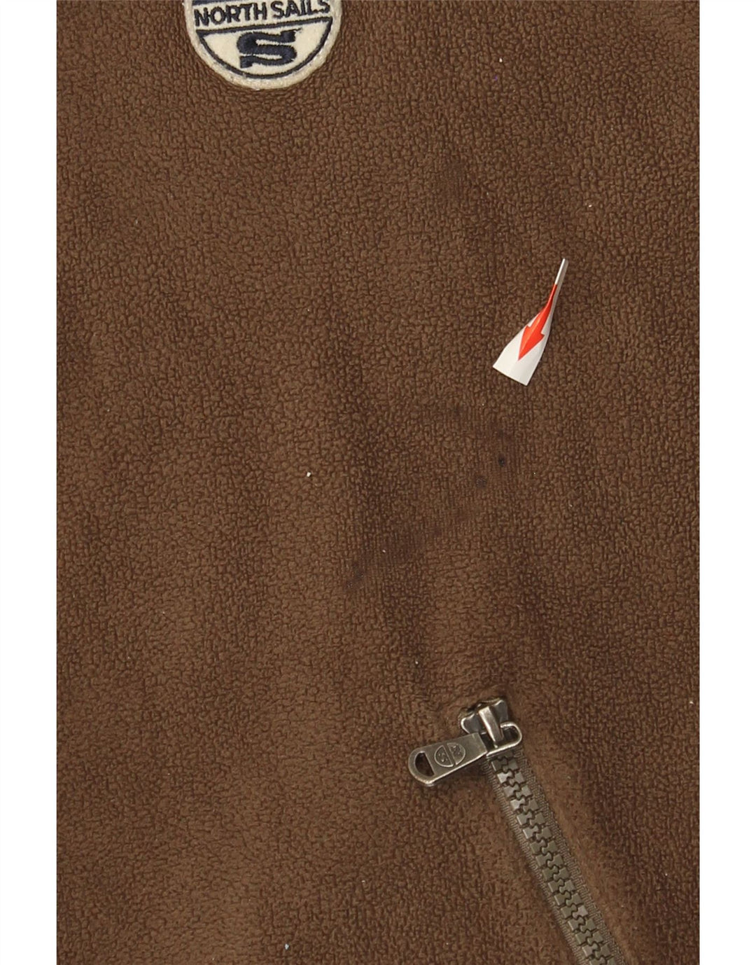 North Sails Mens Fleece Jacket UK 38 Medium Khaki Polyester