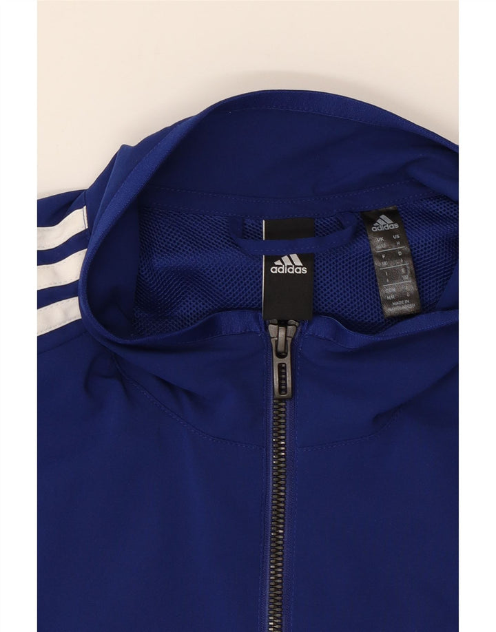ADIDAS Mens Tracksuit Top Jacket UK 40/42 Medium Blue Polyester Vintage Adidas and Second-Hand Adidas from Messina Hembry 