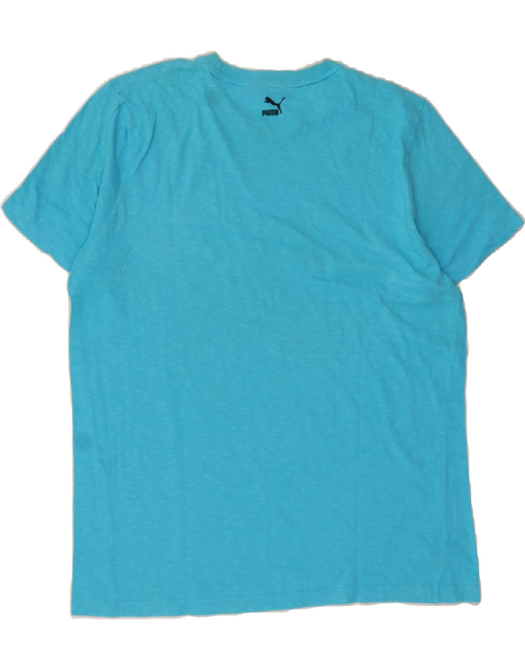 PUMA Mens Graphic T-Shirt Top Large Blue Cotton Vintage Puma and Second-Hand Puma from Messina Hembry 
