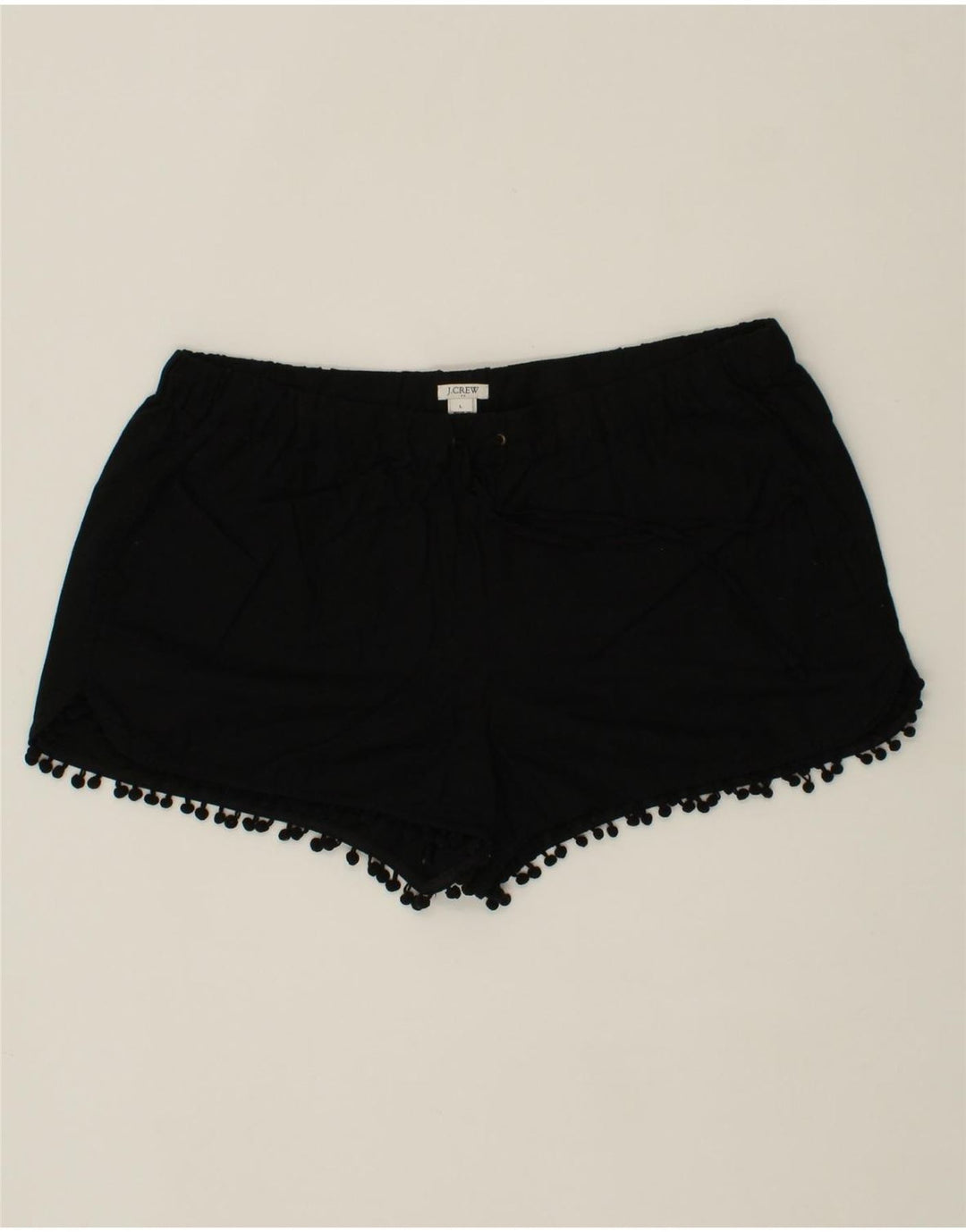 J. CREW Womens Chino Shorts Large W34 Black Linen Vintage J. Crew and Second-Hand J. Crew from Messina Hembry 