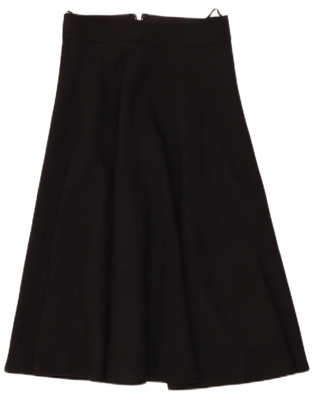 Vintage Womens High Waist A-Line Skirt W28 Medium Black