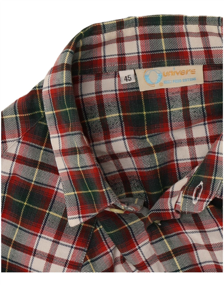 Univers Mens Flannel Shirt Size 45 XL Multicoloured