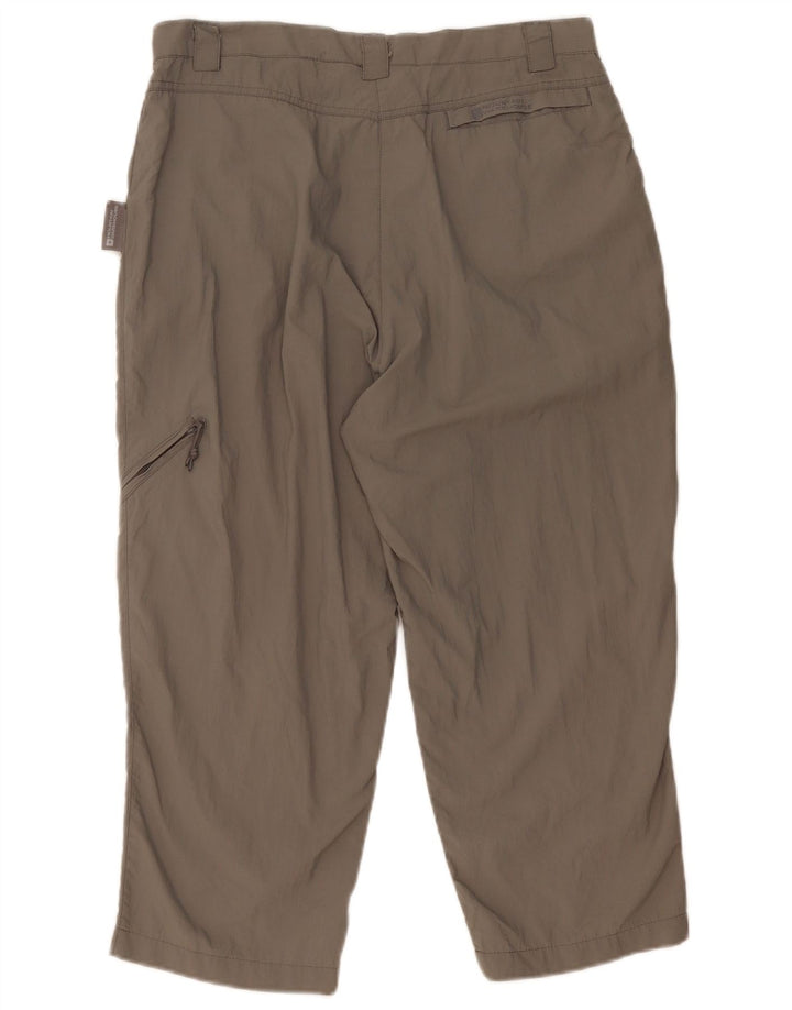 Mountain Warehouse Womens Cargo Capri Trousers UK 14 Large W33 L22 Grey