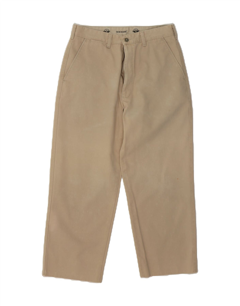 DOCKERS Mens Tapered Chino Trousers W31 L32 Beige Cotton Vintage Dockers and Second-Hand Dockers from Messina Hembry 