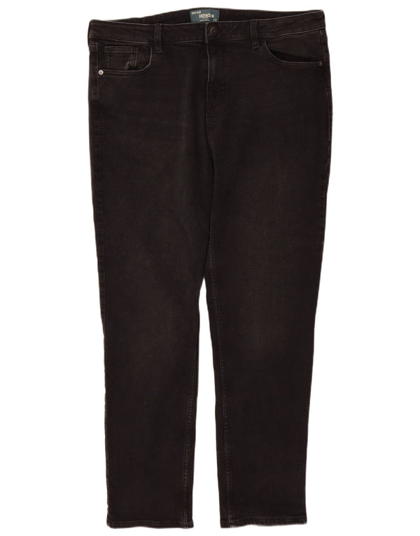 Fat Face Womens Sway Slim Jeans UK 18 XL W38 L30 Black Cotton