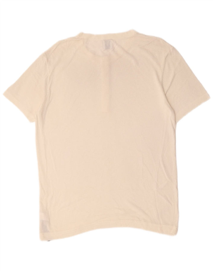 Zara Mens T-Shirt Top Large White Viscose