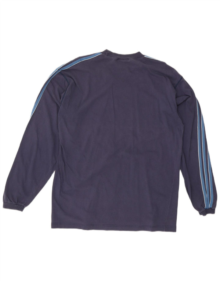 Adidas Mens Top Long Sleeve UK 42/44 Large Navy Blue
