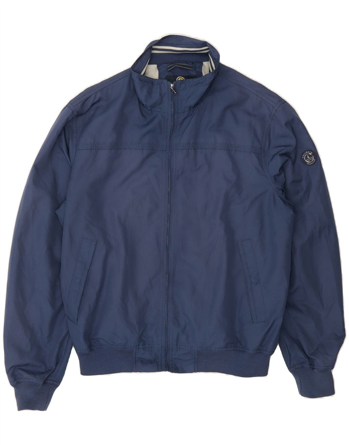 NAVIGARE Mens Bomber Jacket UK 42 XL Navy Blue Vintage Navigare and Second-Hand Navigare from Messina Hembry 