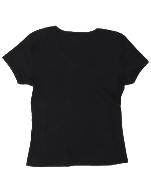 Champion Womens Heritage Classics T-Shirt Top UK 18 XL Navy Blue Cotton
