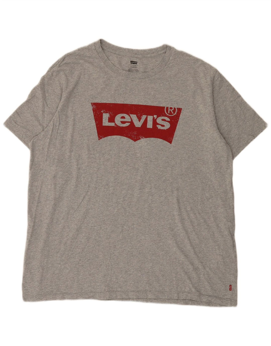 Levi's Mens Standard Graphic T-Shirt Top XL Grey Cotton