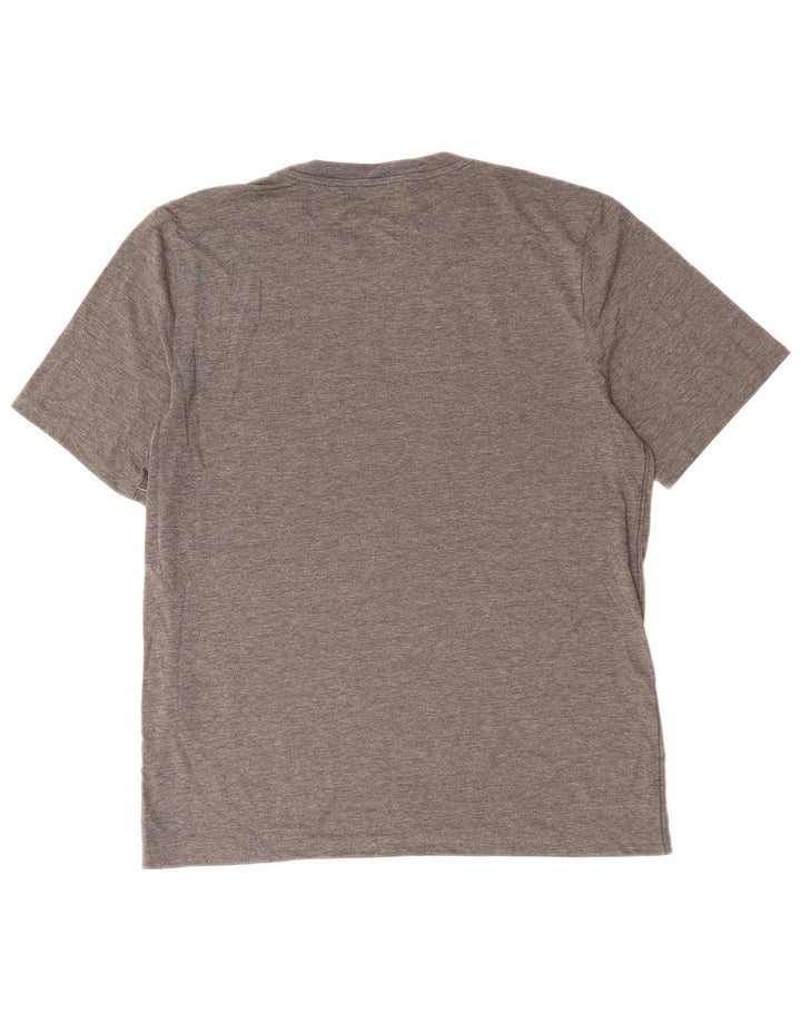 L.L.BEAN Mens Slightly Fitted Graphic T-Shirt Top Small Grey Flecked