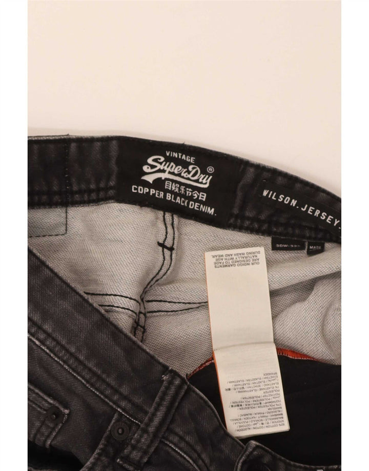 Superdry Mens Wilson Slim Jeans W30 L32 Grey Cotton