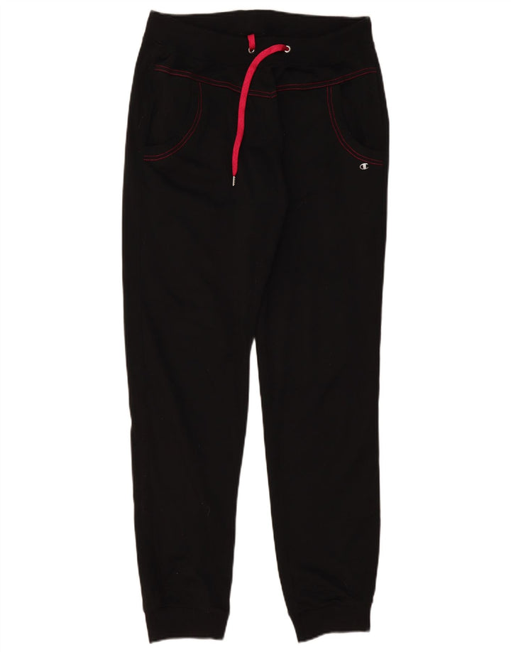Champion Womens Tracksuit Trousers Joggers UK 14 Medium Black